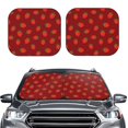 thumbnail image 2 of Haiem Strawberry Car Windshield Sun Shade (2 Pieces) Foldable Windshield Sun Shade Car Accessories for Truck SUV Pickup-Small, 2 of 7