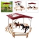 thumbnail image 3 of Horse Playset Baoblaze Caja de Caballos Playset Granja con Juguetes a Partir de 5 años Caballeriza con Caballos y Accesorios juguete de caballo, 3 of 8