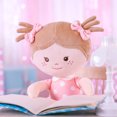 thumbnail image 3 of Baby Dolls First Baby Doll Plush Rag Doll Soft Wear Coral Polka Dot Dress 13", 3 of 9