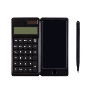 EGNMCR Calculatrice portable avec grande LCD Affichage et bouton sensible, solaire et puissance de la batterie, fonction standard pour bureau, maison, calculatrice portable scolaire