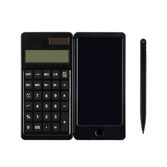 Ohufall Large LCD Portable Basic Calculator Solar And Battery Powered Small Calculators For Office Home School