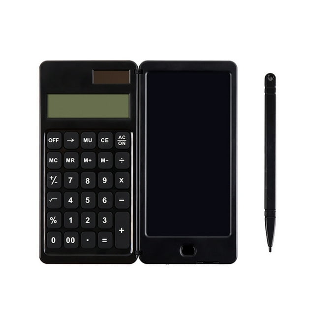 Ohufall Large LCD Portable Basic Calculator Solar And Battery Powered Small Calculators For Office Home School