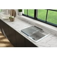 thumbnail image 4 of BOCCHI 2350 0005 Roller Mat Stainless Steel with Black Edging for Fireclay Sinks, 4 of 4