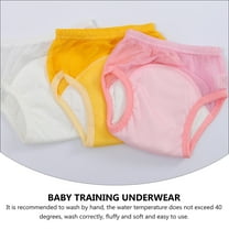 UPKOCH 3pcs Baby Cotton Training Underwear Reusable Anti-leakage
