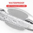 thumbnail image 4 of SHILIU-4PCS Car Door Handle Protector Sticker, Universal Carbon Fiber Anti-Scratches Auto Door Handle Protective Film, Car Door Side Paint Cover Guard Stickers Fit (Silver), 4 of 4