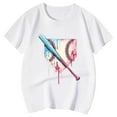 thumbnail image 4 of WOYY Little Girls Short Sleeve Graphic Tee Casual Active Crewneck T-Shirt, Sizes 3-13, 4 of 5