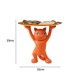 thumbnail image 3 of Estatuillas De Bandeja Figuritas de bandeja de resina para gatos, llave de entrada interior, almacenamiento de dulces de escritorio (naranja) Wdftyju Libre de BPA, 3 of 3