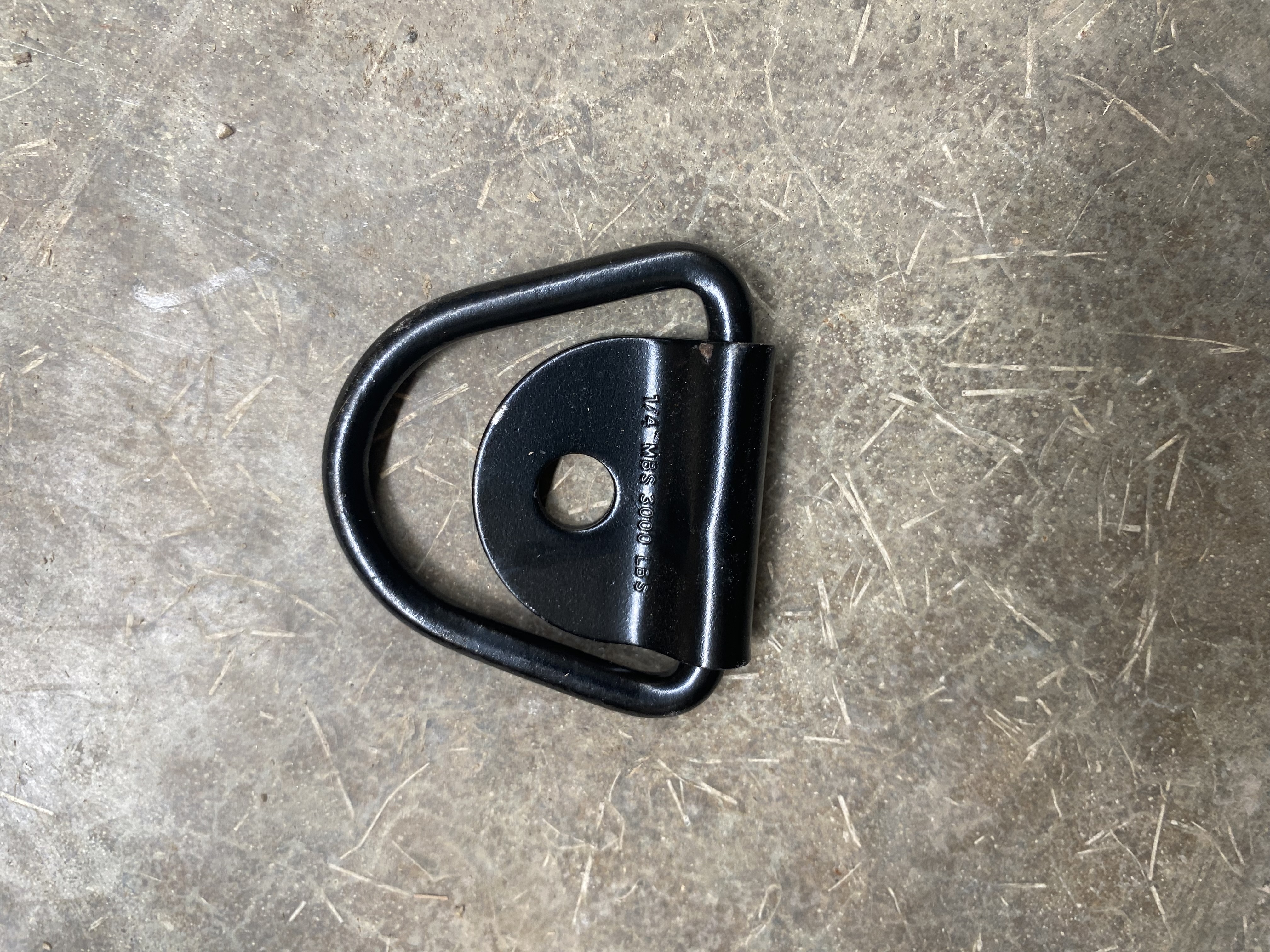 Set of 6- 1/4" Steel Triangle D-Ring with Bolt-On bracket – 1000116.6