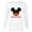 White, variant on Disney Mickey Mouse Red Shorts Icon Brother Family- Long Sleeve T-Shirt for Men - Customized-White