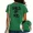 B-Green, variant on UNISHE Women's Faith Based Shirt Aesthetic Bible Verse Jesus Scripture Top for Daily Outfit Blue, S