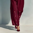 thumbnail image 4 of Sheghy Matching Sets Women Clothing Plus Size Women Solid Linen Set Sleeveless Button Cami Top & Side Detail Wide Leg Pants 2 Piece Vacation Outfit, 4 of 6