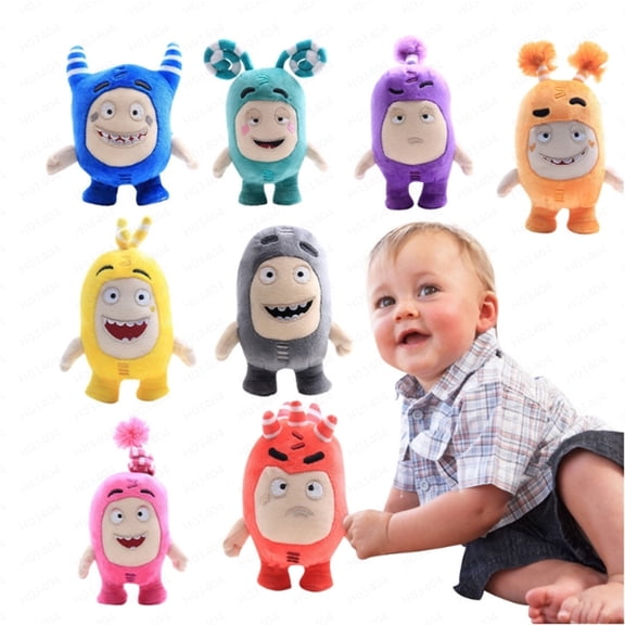 Oddbods Plush Toys Set of Mini Figurines for Preschool Kids (Ages 3 ),8pcs,7inch