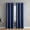 Navy, variant on Kate Aurora Chic Living 2 Pack Floral Leaves Embossed Room Darkening Grommet Top Curtain Panels - Assorted Colors, 84 in. Long