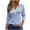 Light Blue, variant on Ladies Tops under $10 Spring Summer Fashion Casual ,Women's Fashion Printed Short 3/4 Sleeve Blouse Round Neck Casual Tops,Light Blue,S