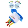 thumbnail image 2 of Dayesque Birthday Party Hat and Funny Plush Glasses Set with Cake and for Party Decorations and Photo Booth Props, 2 of 9