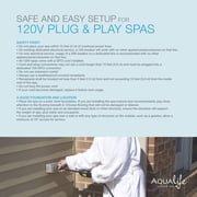 Aqualife by Strong Spas Current 4 Person Plug & Play Hot Tub, 14 Jets, Cobblestone
