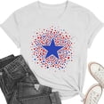 thumbnail image 5 of Women 4th of July Shirts American Flag T-Shirt Patriotic Graphic Tees Casual Summer Tops, 5 of 6