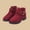 Wine, variant on Girls Winter Ankle Boots, Solid Color Warm Lined Soft Sole Fashion Versatile Outdoor Daily Casual Footwear Gray 11