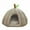 Gray, variant on hengsof Christmas Cat Bed Cave for Indoor Cats & Small Dogs, Soft and Warm Cats House Tent Bed Semi Enclosed Cats Cave with Removable Cushioned and Anti Slip Bottom