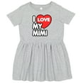 thumbnail image 3 of Inktastic I Love My Mimi Girls Toddler Dress, 3 of 5