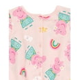 thumbnail image 5 of Peppa Pig Little Girls French Terry Sleeveless Romper Pink 6, 5 of 5