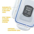 thumbnail image 4 of LocknLock 21-Cup Easy Essentials Plastic Rectangular Food Storage Container with Flip Lid, Clear, 4 of 8