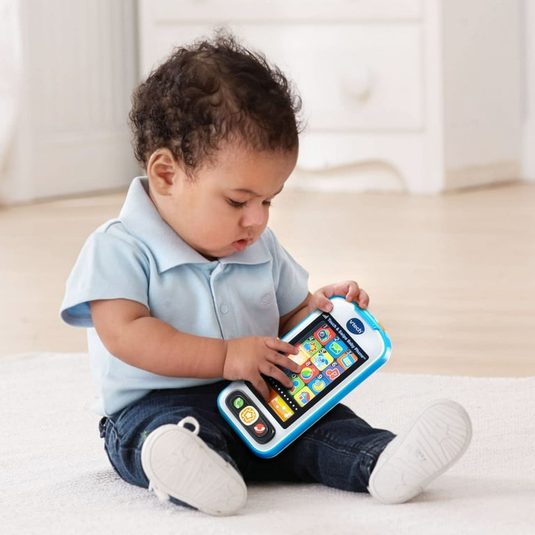 VTech Touch and Swipe Baby Phone Blue Walmart