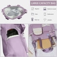 thumbnail image 6 of Gocvo Messenger Bag for School Cute Nylon Handbags with Multiple Pockets Messenger Bag for Women, Purple, 6 of 6