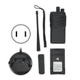 thumbnail image 2 of Radio portátil, walkie talkies inalámbricos, radio portátil recargable, radio portátil de mano, de primera línea, 2 of 9