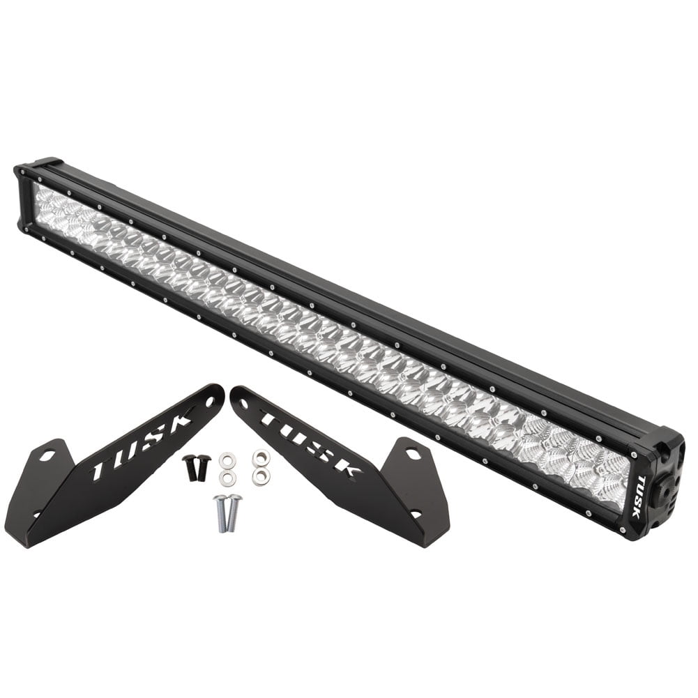 Tusk 30" Black Aluminum LED Light Bar Kit with Mounting Brackets