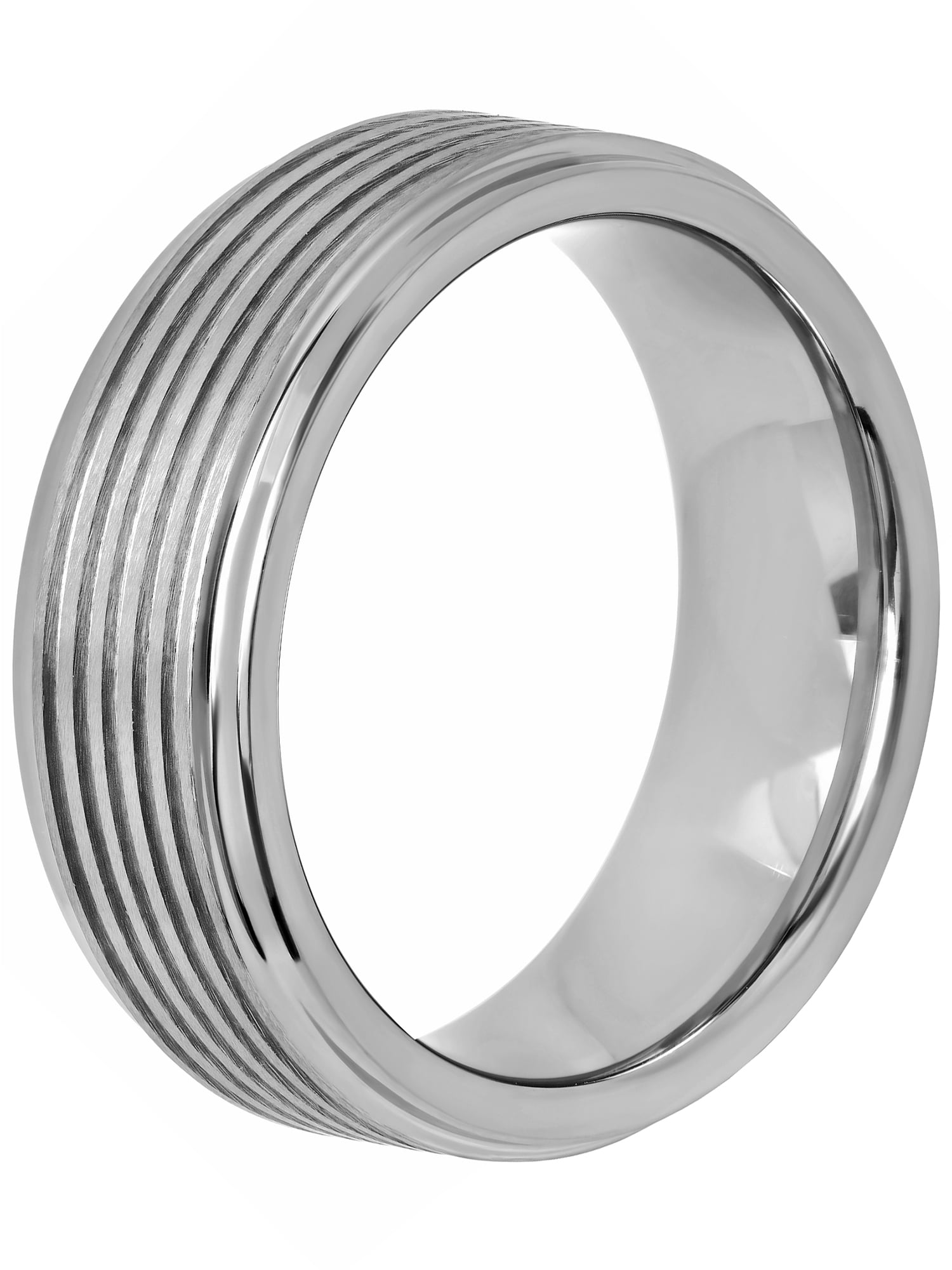Mens Tantalum MultiGrooved Wedding Band Tantalum Ring