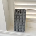 thumbnail image 1 of 3D Celosía Mate A Cuadros De Goma Suave Gel De Silicona Funda Para Teléfono Para iPhone 11 12 13 Pro Max Cubierta Trasera, 1 of 4