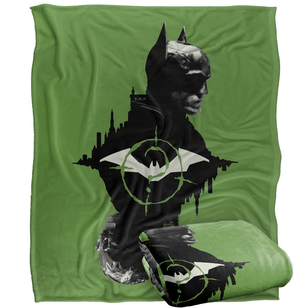 The Batman (2022) Blanket, The Batman and The Riddler Mirrored Silky