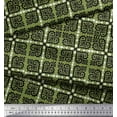 thumbnail image 2 of Soimoi Modal Satin Fabric Arrow,Swirl & Floral Block Decor Fabric Printed Yard 42 Inch Wide, 2 of 3