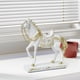 thumbnail image 3 of Estatua de caballo, adorno de caballo, estatua de animal, coleccionable, decorativa, artesanía creativa Blanco, 3 of 7