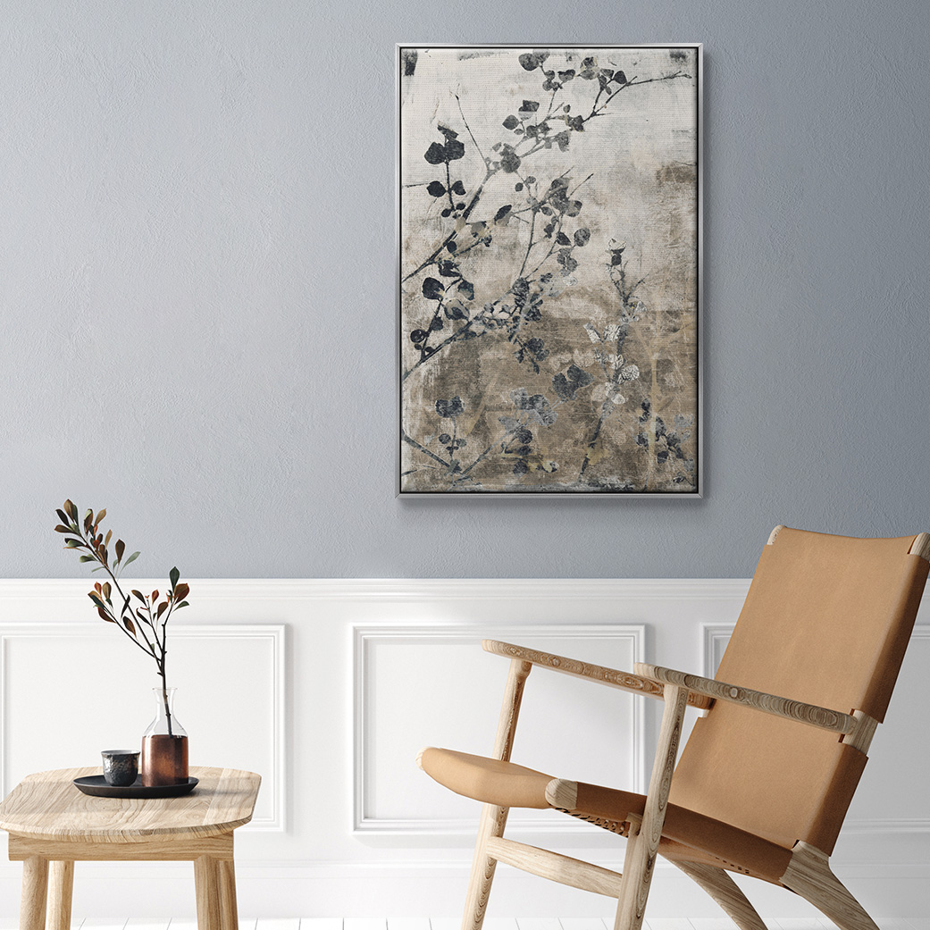 Boundless VII Framed Premium Gallery Wrapped Canvas - Ready to Hang - 25 x 37 - Silver Floating Frame