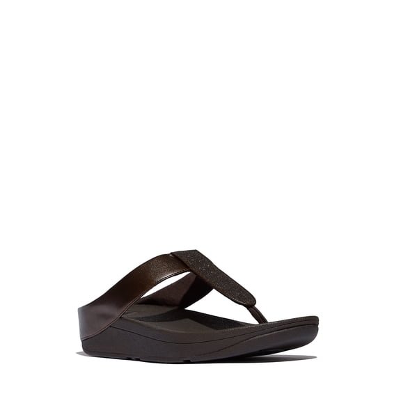 Fitflop Women's Fino Glitterdust Metallic Toe-Post Sandals