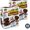 Little Debbie Mini Brownies Bite-Sized Chocolate Brownies pack of 2