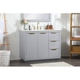 thumbnail image 2 of 42 inch single bathroom vanity in grey with backsplash, 2 of 8