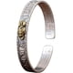 thumbnail image 1 of Pulsera con brazalete abierto con el Sutra del Corazón Budista, estilo religioso para hombre., 1 of 7