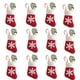 Cheers 12Pcs/Set Chaussettes de Père Noël Flocon de Neige Sac à Couverts Sac à Couverts Décor de Noël – image 1 sur 2
