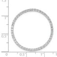 thumbnail image 4 of Real 14kt White Gold 1ct. Diamond Circle Chain Slide; for Adults and Teens; for Women and Men, 4 of 4