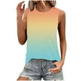 thumbnail image 1 of Yanlir T-Shirt à Manches Courtes Col Rond pour Femmes Mode Décontractée Tops d'Été, Tee-Shirt Basique Doux, Vêtements Tendance Printemps 2025 (Jaune, TG), 1 of 6