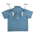 thumbnail image 4 of Habit Men's UPF 40 Granger Basin Short Sleeve Vented Fishing River Shirt (Ensign Blue, 3XL), 4 of 4
