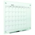 thumbnail image 3 of (2 pack) Quartet Infinity Glass Magnetic Calendar Board 36 x 24 3 x 2 White Surface -, 3 of 10