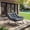 Single-person dark gray, variant on Garvee Outdoor Rocking Chair, Oversized Patio Wicker Egg Chair with Thick and Removable Cushion, Metal Frame, Rattan Comfy Rocking Lounge Chairs for Living Room, Balcony & Yard, Single Dark Grey