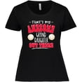 thumbnail image 3 of Inktastic That's My Awesome Granddaughter Out There with Volleyball Women's Plus Size T-Shirt, 3 of 5
