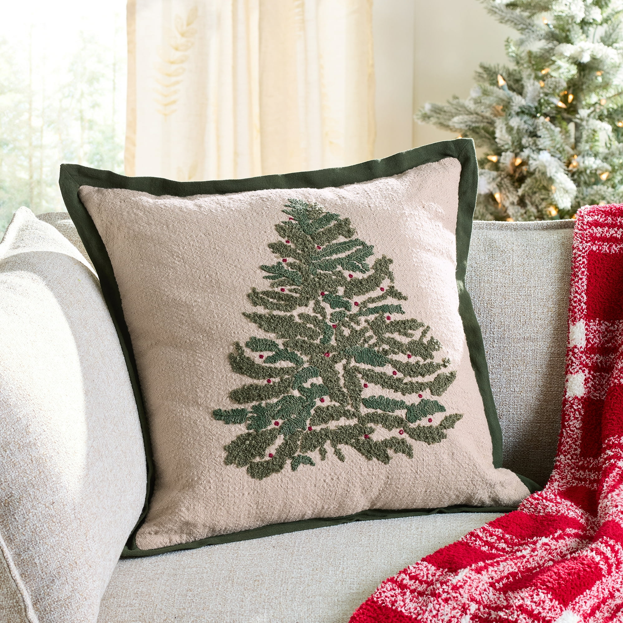 Evergreen Throw Pillow