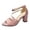 Pink, variant on CAIXIA Women Sandals Elegant Glittering High Heel Dress Sandals for Women Summer Evening Party Gold Fashion Footwear,Black