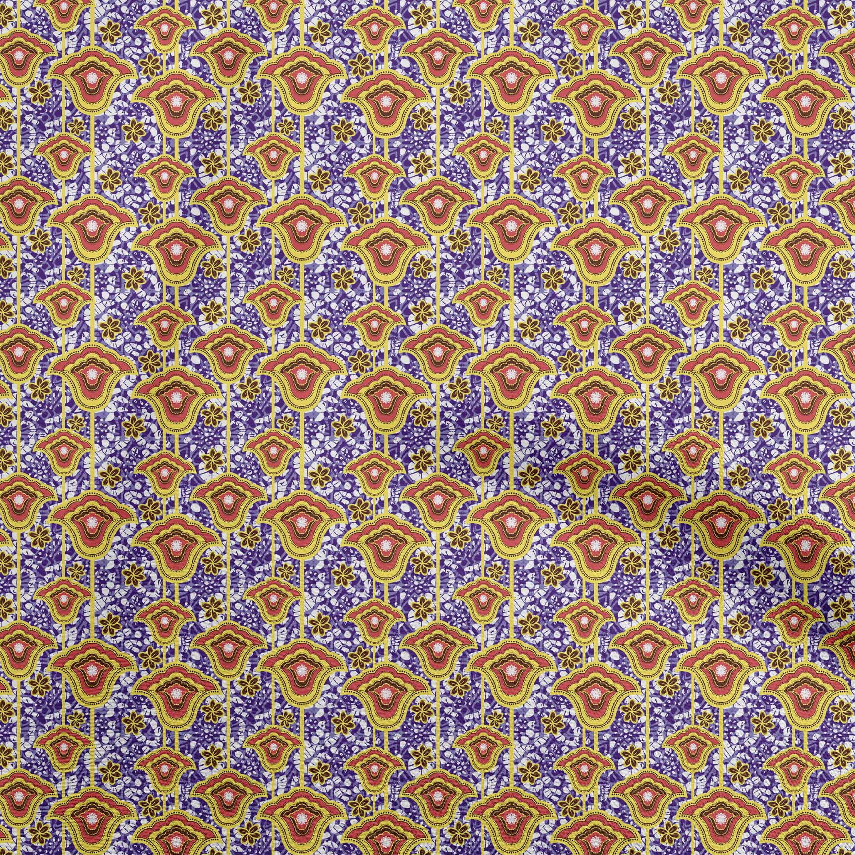 oneOone Cotton Poplin Medium Blue Fabric Batik Fabric For Sewing ...